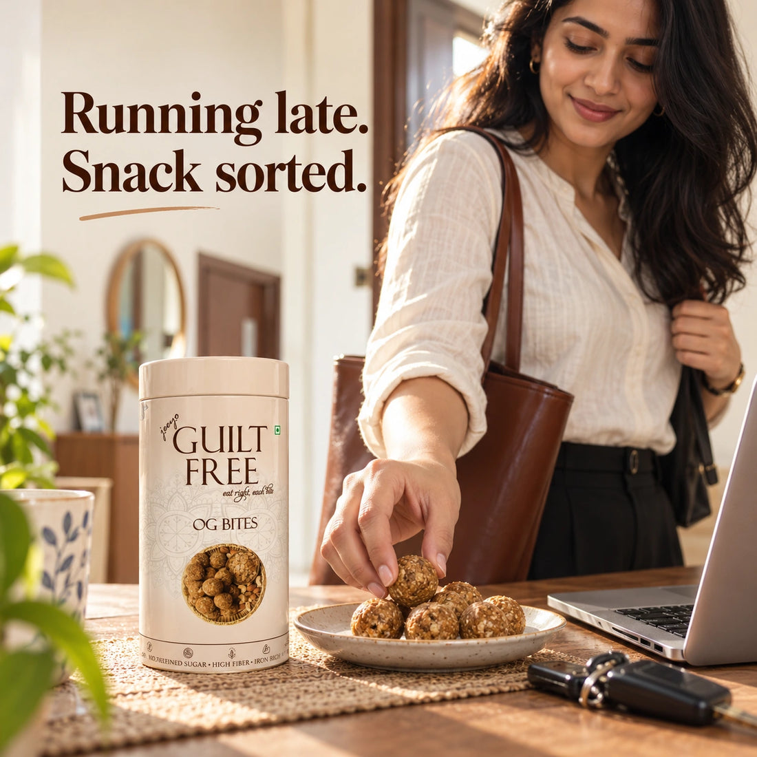 An OG Bites snack before a busy workday
