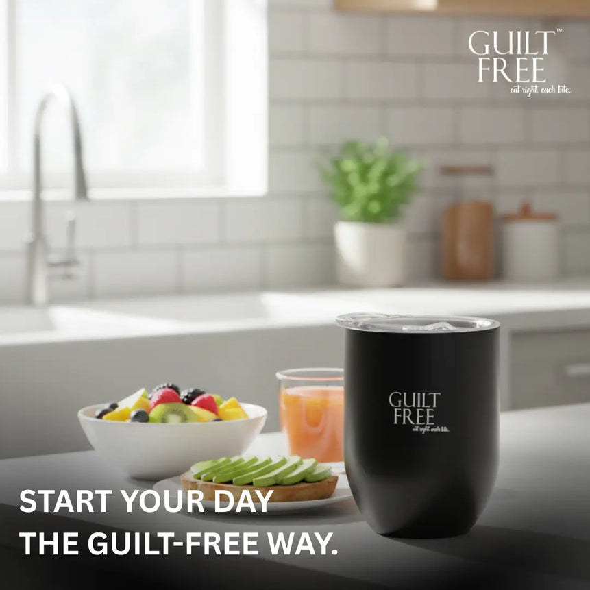 Guilt Free sipper bottle — matte finish premium tumbler, reusable and eco-friendly healthy gift India