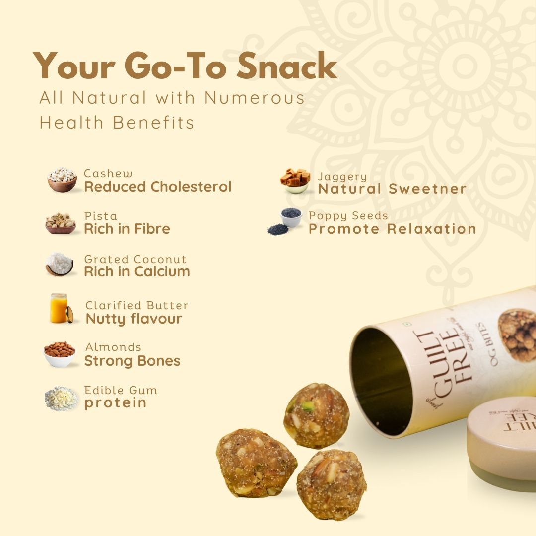 Guiltfreee OG Bites Energizing and Nutrient-Rich Gond Laddu to Support a Healthy Lifestyle