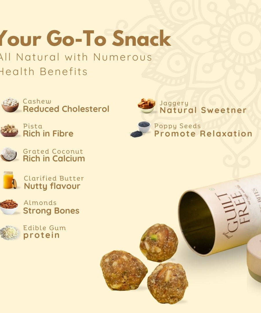 Guiltfreee OG Bites Energizing and Nutrient-Rich Gond Laddu to Support a Healthy Lifestyle